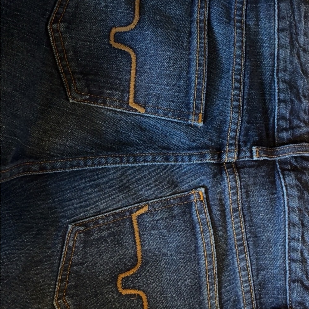 Kimes Ranch Denim Jeans with Tan Accents